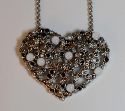 Brighton Crystal Palace Heart Silver Crystal Necklace