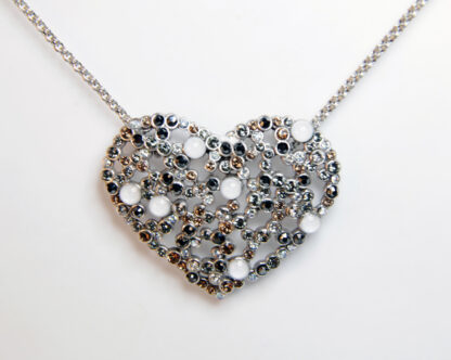 Brighton Crystal Palace Heart Silver Crystal Necklace