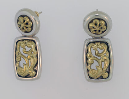 Brighton 2 Tone Drop Earrings - Image 3