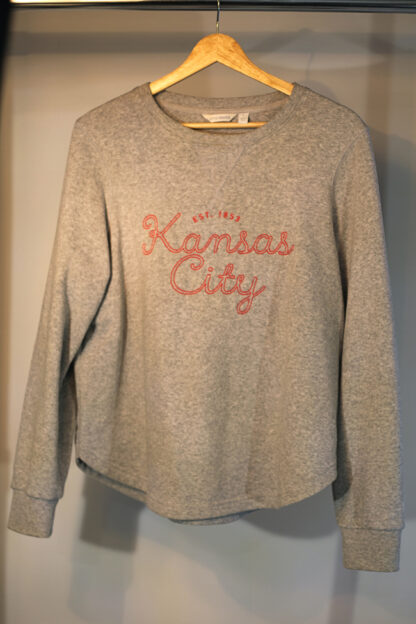 Kansas "Camp David" Grey Sweatshirt Large