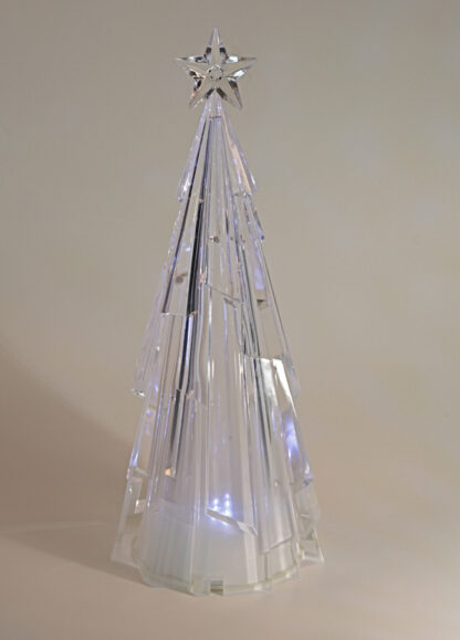 Light Up Christmas Tree Acrylic Faux Crystal