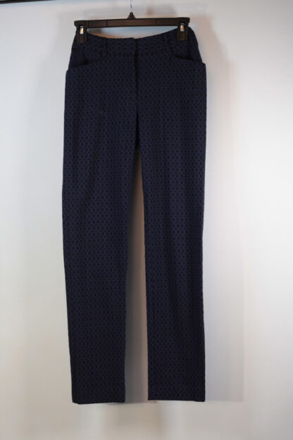 Mario Serrani Italian Indigo Diamond Pattern Pants size 4