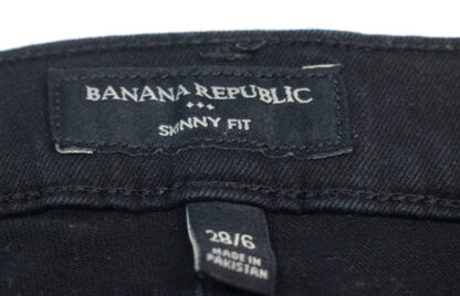 Banana Republic Black Skinny Fit Jeans size 6 - Image 3