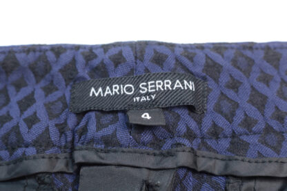 Mario Serrani Italian Indigo Diamond Pattern Pants size 4 - Image 3