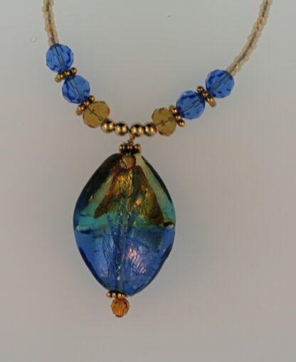 Beautiful Multi colored Glass Bead Necklace - Image 7