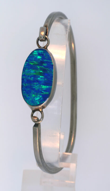 Opal Silver Tone Bracelet