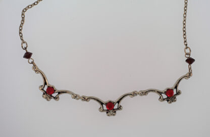 Antique Looking Red Stone Necklace - Image 3