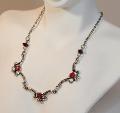 Antique Looking Red Stone Necklace - Image 5