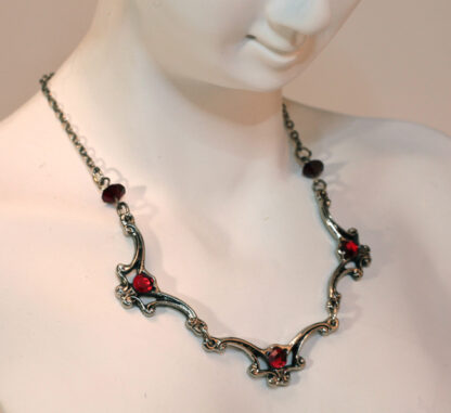 Antique Looking Red Stone Necklace - Image 6