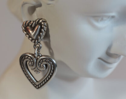 Brighton Heart Earrings Silver Tone