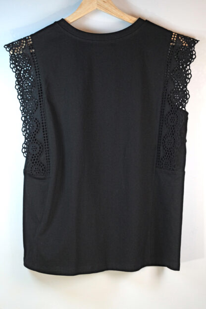 Banana Republic Black Tank Top with Lace Sides size small - Image 6