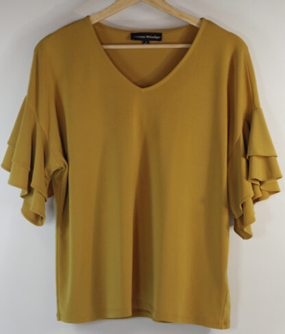 Catherine Malandrino Mustard Top Small