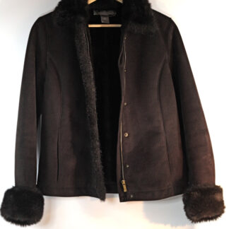 Ann Taylor Jacket faux fur