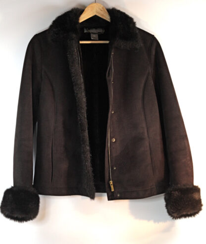 Ann Taylor Jacket faux fur