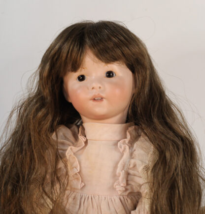 Italian Porcelain Doll in a Ruffled Pink Dress - Image 7