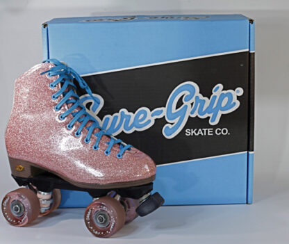 Sure-Grip Pink Glitter Roller Skates Size 8