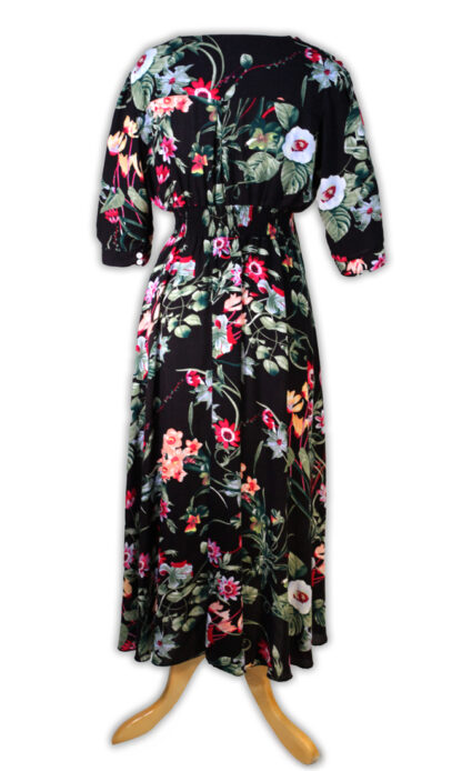 Shein Floral Black Long Dress Size 8/10 - Image 2